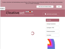 Tablet Screenshot of creativeset.net